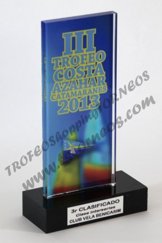 Trofeus  vela metacrilat personalitzats