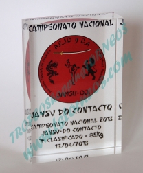 Trofeo metacrilato TMV personalizable