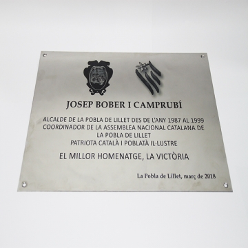 placa acero inox