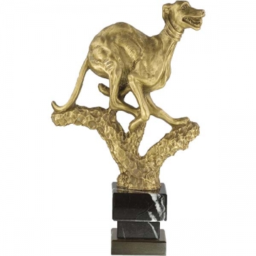 Trofeos deportivos de caza online. Trofeo perro fabricado en resina española