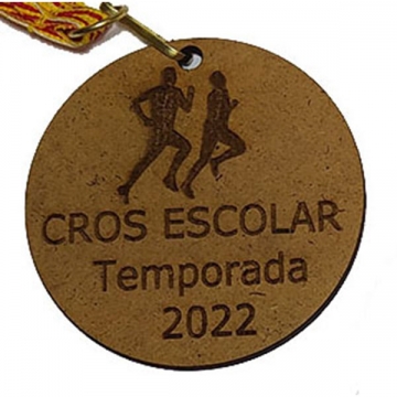 medalla cros escolar