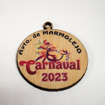 MEDALLA MADERA CARNAVAL