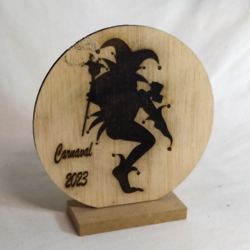 trofeo madera  grabado en laser 