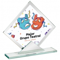 Trofeo cristal especial color