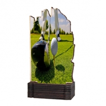 Trofeos deportivos de Madera Golf