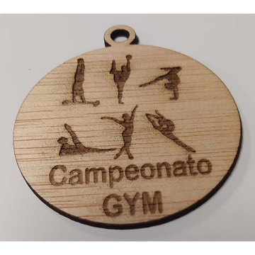 medallas de madera GYM