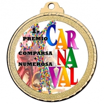Medalla Carnaval 70mm