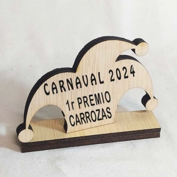 trofeo carnaval madera