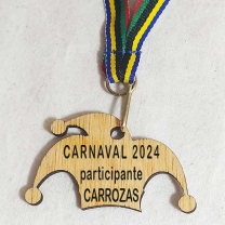 Medalla Carnaval madera