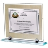 Placa conmemorativa cristal