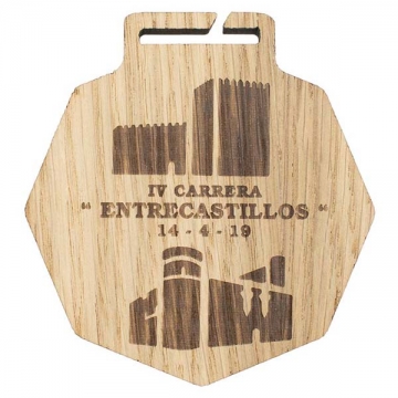 medallas de madera